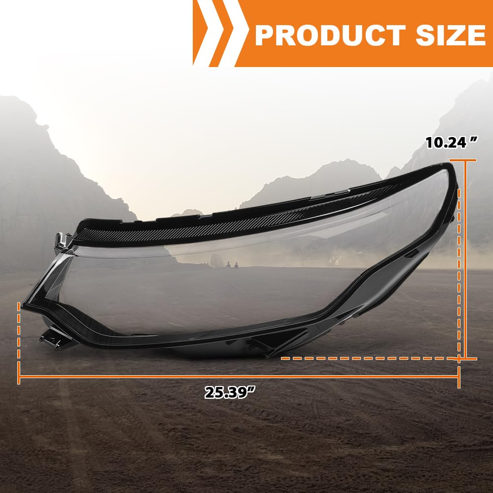 G-PLUS Headlight Lens Cover Compatible with Land Rover Discovery Sport 2020-2022 Left Side Front Headlamp Lens Cover Clear