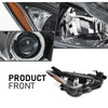 G-PLUS Projector Headlights Assembly Headlamps Compatible with Mazda 3 2014 2015 2016,Clear Lens Black Housing Amber Reflector,faros delanteros BPW1510K0 BPW1510L0