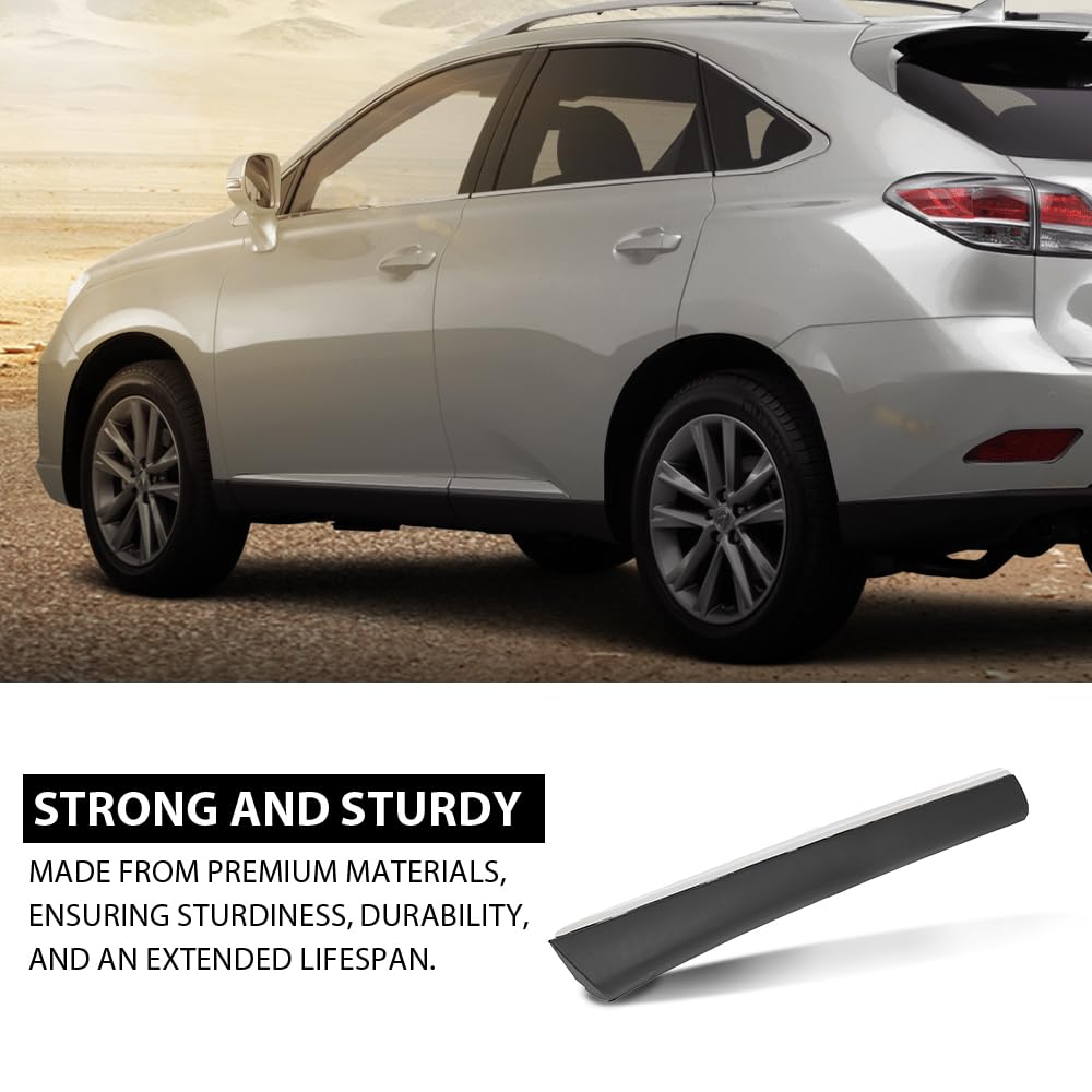 G-PLUS Driver Front Door Lower Molding Compatible with LX RX350 F Sport LX RX350/RX450h Base Sport Utility 4-Door 3.5L 2010-2015 750720E010, 7507248030, 75072-0E010 Chrome and Black