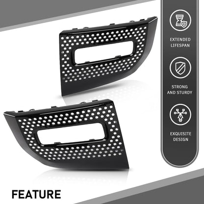 G-PLUS Front Fog Light Lamp Cover Left and Right Pair Compatible with Land Rover Defender 90 110 130 2020-2023