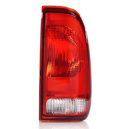 G-PLUS Red Tail Light w/o Bulbs & Wire Harness Compatible with Ford F150 Stepside 1997-2004/Fit F250 F350 F450 F550 Super Duty 1999-2007, FO2801117 Passenger Side Luces Traseras Faros TraserosAssembly