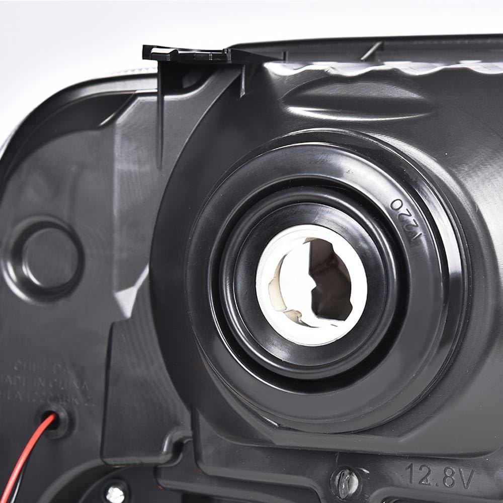 G-PLUS LED Headlights Compatible with Point Style Ford F250 F350 F450 F550 Super Duty 2005-2007 DRL BAR Headlamps Clear Lens Chrome Housing Clear Reflector,faros delanteros