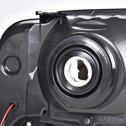G-PLUS LED Headlights Compatible with Point Style Ford F250 F350 F450 F550 Super Duty 2005-2007 DRL BAR Headlamps Clear Lens Chrome Housing Clear Reflector,faros delanteros