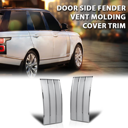 G-PLUS Door Side Fender Vent Molding Cover Trim LH&RH Compatible with Range Rover Vogue L405 2013-2022 Silver