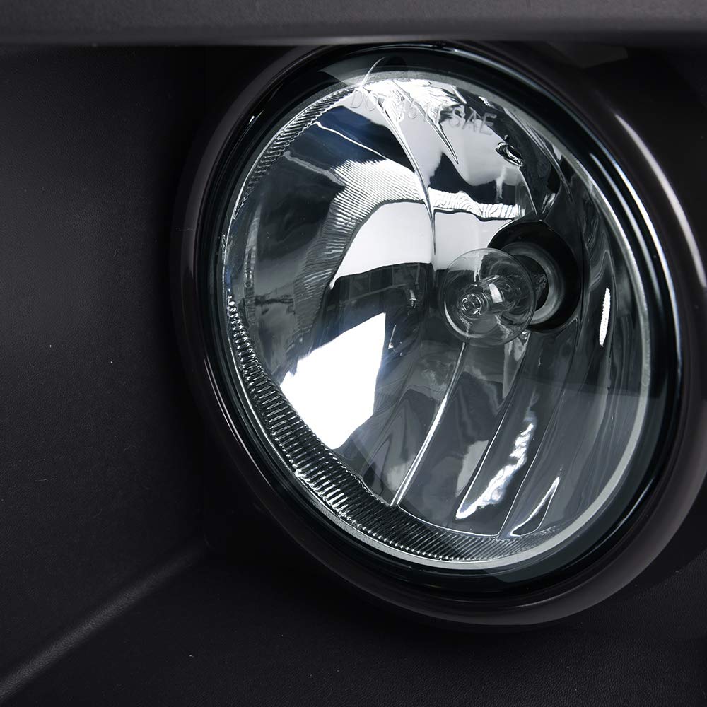 G-PLUS LED Bumper Fog Lamp Lights with Cover Compatible with GMC Sierra 1500 2014-2015