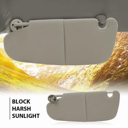 G-PLUS Beige Left Side Sun Visor Compatible with 2002-2009 Dodge Ram 1500 2500 3500