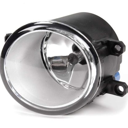 G-PLUS Front Fog Lights Assembly Compatible With 2008-2010 Toyota Highlander Clear Driving Fog Lamps W/Bulbs+Switch+Chrome Bezels Kit