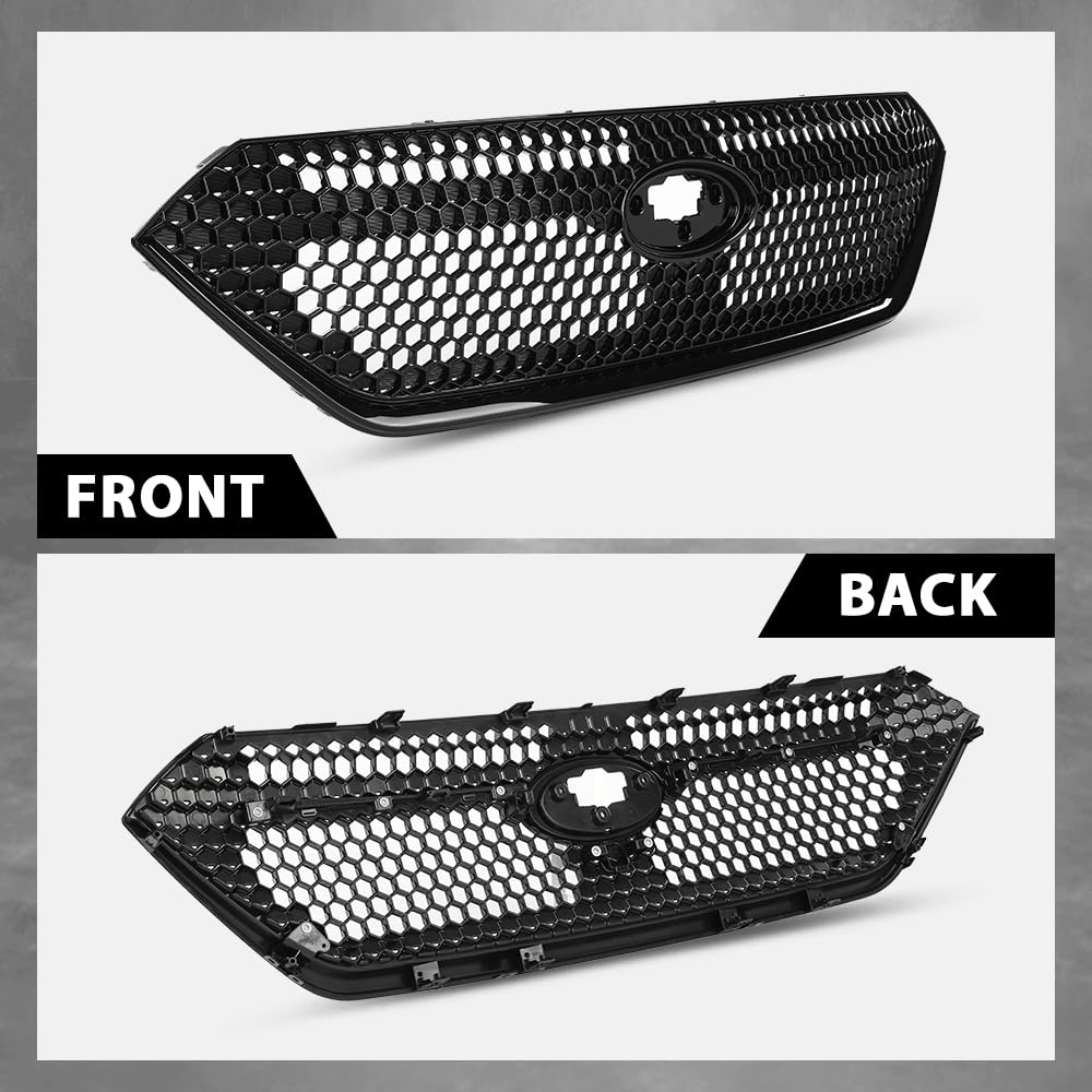 G-PLUS Front Bumper Grille Assembly Compatible with Subaru WRX 2022-2023 Sti Style J1010VC120