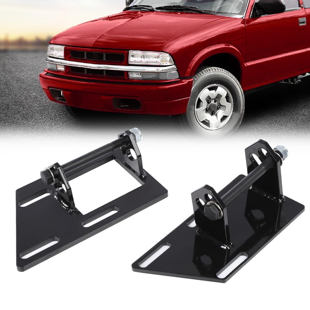 G-PLUS Engine Swap Mounts Brackets Compatible with Chevy Blazer / S10 2WD 1983-2005 and GMC Jimmy S15 / Sonoma S15 2WD 1983-2005 and Oldsmobile Bravada 2WD 1991-2004