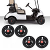 G-PLUS Golf Cart Wheel Covers Hub Caps 8" Black Compatible with EZGO, Club Car & Yamaha