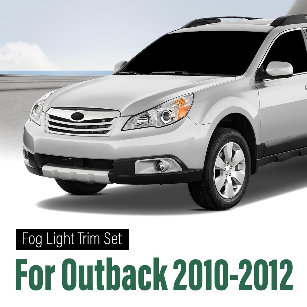 G-PLUS Fog Light Trim Set Left & Right w/Fog Light Hole Compatible with Subaru Outback 2.5i Sport 2010,Fit Subaru Outback 2.5i Touring 2012 57731AJ42A