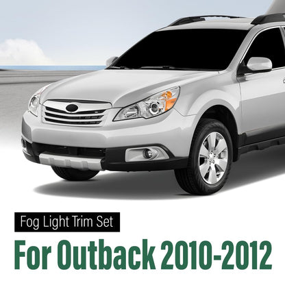 G-PLUS Fog Light Trim Set Left & Right w/Fog Light Hole Compatible with Subaru Outback 2.5i Sport 2010,Fit Subaru Outback 2.5i Touring 2012 57731AJ42A