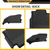 G-PLUS TPE Cargo Liners, Compatible with Dodge Ram 1500 Crew Cab New Body Without Storage 2019-2024 (NOT Classic Models),Black, Floor Liner Full Cover Protection 1st & 2nd Row 3PCS