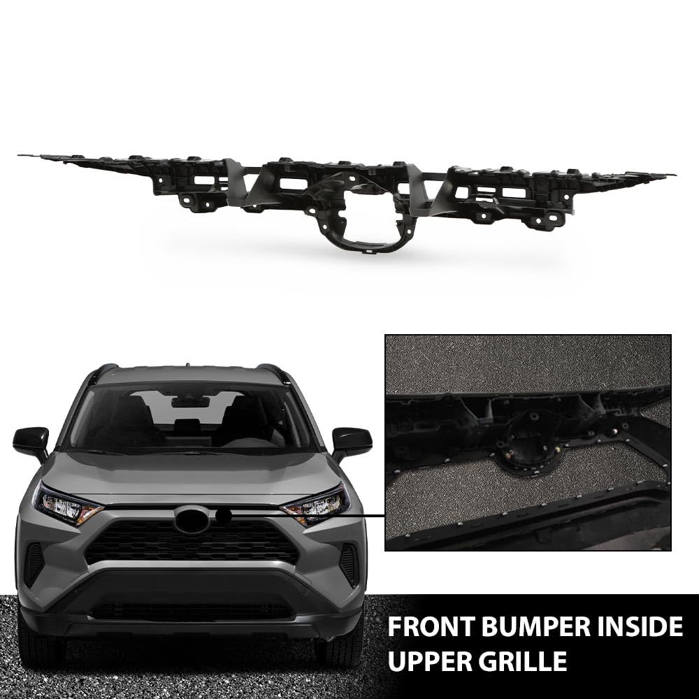 G-PLUS Front Bumper Inside Upper Grille Bracket Compatible with Toyota RAV4 2019 2020 2021 2022 TO1207108 531150R010