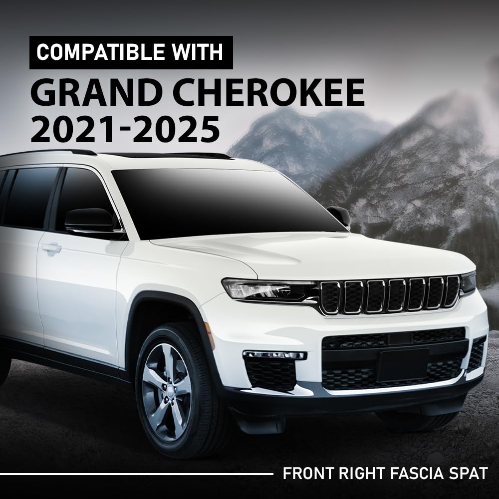 G-PLUS Front Fascia Spat Right Passenger Side Stone Deflector Compatible with Jeep Grand Cherokee L 2021-2024 68421752AB