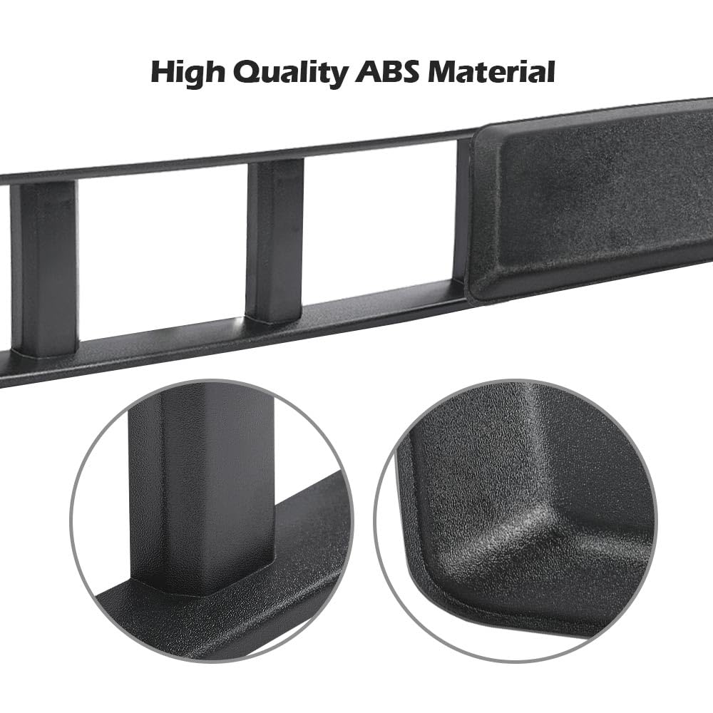 G-PLUS Front Bumper Lower Grille Trim Panel Cover & Bumper Guards Pads End Caps Compatible with Ford F150 2018-2020 JL3Z17B968BB Black ABS Plastic