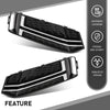 G-PLUS Pair Front Fog Light Cover Bumper Grille Bezel, Compatible with Audi S4 / A4 B9 S-LINE 2016-2018, LH Driver & RH Passenger 2PCS, 8W0807681F, 8W0807682F