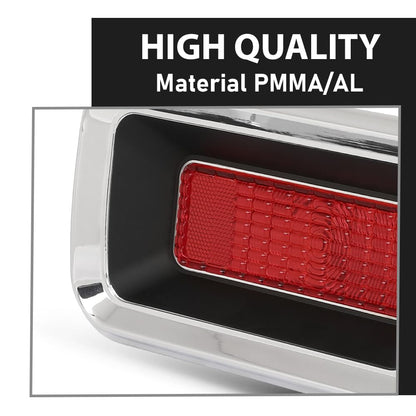 G-PLUS Tail Lights Compatible with Chevy Camaro 1968, Red Lens Luces Traseras Rear Brake Lamps Assembly Left & Right