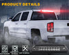 G-PLUS Third 3rd Brake Cargo Light Compatible With Toyota Tacoma 1995-2017 Rear Roof Center High Mount Tail Lamps Replacement Chrome Housing Smoky Lens