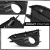 G-PLUS Fog Light Trim Driving Lamp Front Passenger Right Side Compatible with Subaru Impreza 2017-2019,Fit For Models with Chrome Trim 57731FL040, SU1039113