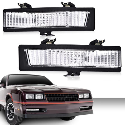 G-PLUS Signal Light Parking Lamps Fit Chevy Monte Carlo SS 1983 1984 1985 1986 1987 1988 /Fit Chevy Monte Carlo 81-86 (not fit LS 86-88) Clear lens Driver & Passenger Side