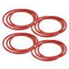 G-PLUS 4Pack Red O-Rings Wheel Seal 16.5" Compatible with All 24 Bolt Rims and 12-Bolt Military Humvee Rim Gasket M1101 M1102 Trailers