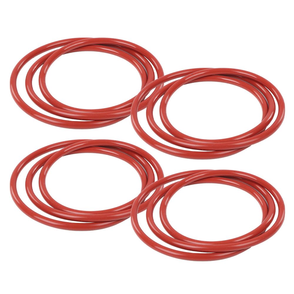 G-PLUS 4Pack Red O-Rings Wheel Seal 16.5" Compatible with All 24 Bolt Rims and 12-Bolt Military Humvee Rim Gasket M1101 M1102 Trailers
