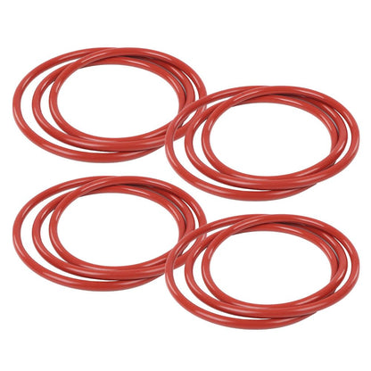 G-PLUS 4Pack Red O-Rings Wheel Seal 16.5" Compatible with All 24 Bolt Rims and 12-Bolt Military Humvee Rim Gasket M1101 M1102 Trailers
