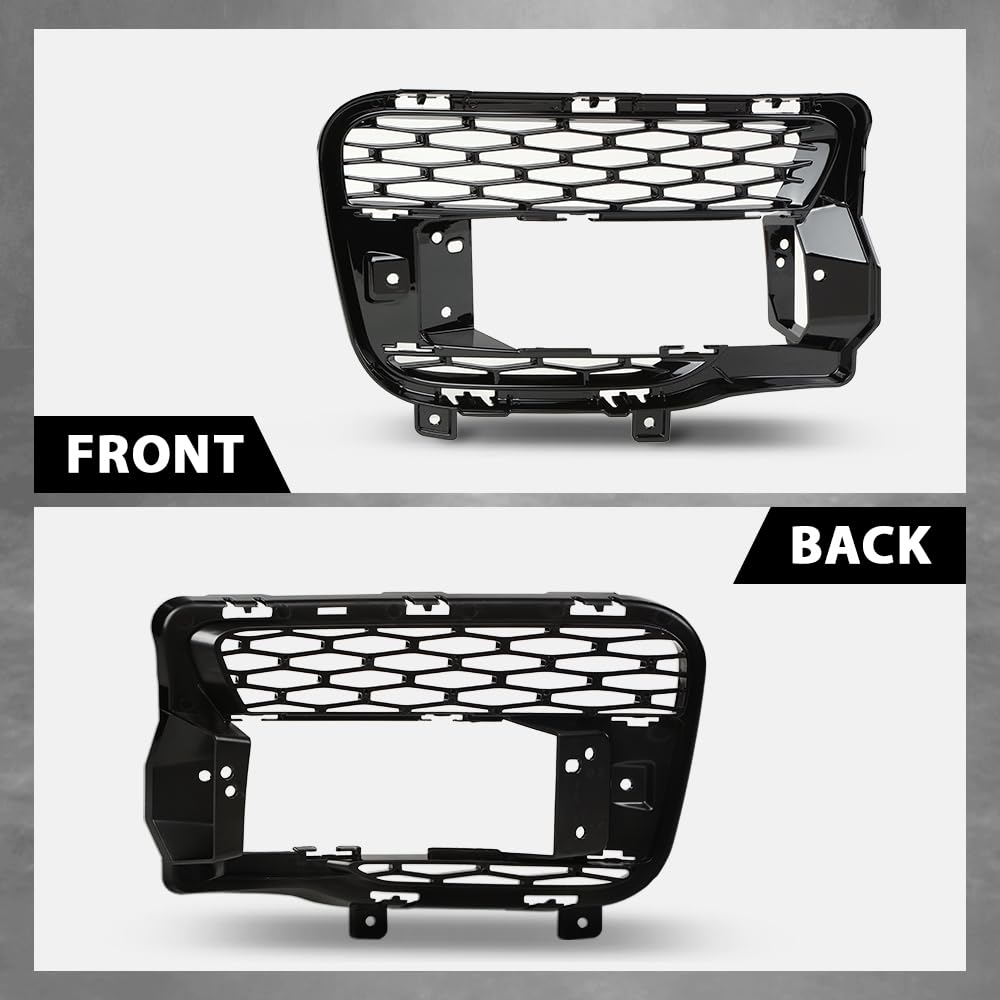 G-PLUS Grill Fog Light Cover Front Passenger Right Side Compatible with Land Rover Range Rover Sport 2014-2017