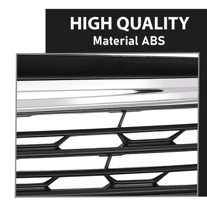G-PLUS Front Grille Chrome & Black Compatible with Subaru Legacy 2013-2014 91121AJ13A, SU1200157