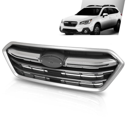 G-PLUS Front Replacement Grille Grill Chrome Compatible with Subaru Outback 2018-2019 91121AL16B, SU1200173