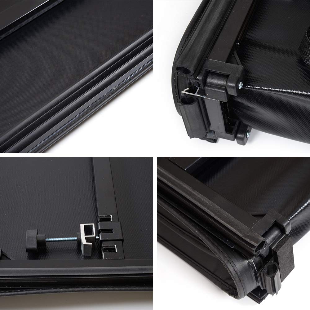 Soft Top T3 Tri-Fold Truck Tonneau Cover Replacement for Toyota Tacoma 2016 2017 2018 2019 2020 2021 | Fleetside 6' Bed | for Models with the Bed Rail System