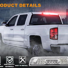 G-PLUS Rear LED Third Brake Light for Chevy Silverado GMC Sierra 1500 2500 3500 2014-2018 Close-up View