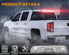 G-PLUS Rear LED Third Brake Light Compatible With 2014-2018 Chevy Silverado/GMC Sierra1500/2500HD/3500,3RD Cargo Led Tail Lamps Chrome Housing,Clear lens