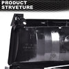 G-PLUS LED DRL Headlights Fit Ford Bronco F150 F250 F350 1992-1996,Fit w/Halogen Headlights Only,Bumper Headlamps, Left & Right Clear Lens Black Housing Amber Reflector,faros delanteros