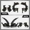 G-PLUS Headlight Mount Bracket Support + Base Plate 4PCS Kit Compatible with Audi A4 / S4 B8 2008-2012 ,Compatible with Audi A4 Allroad 2010-2012