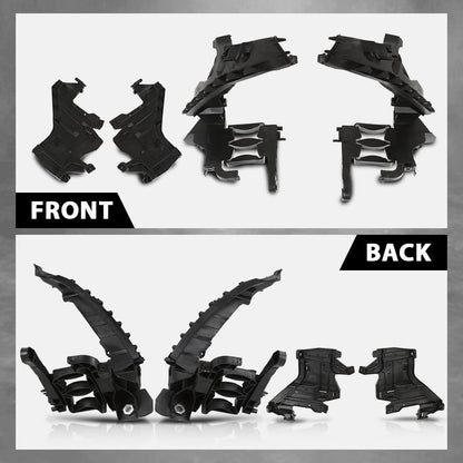 G-PLUS Headlight Mount Bracket Support + Base Plate 4PCS Kit Compatible with Audi A4 / S4 B8 2008-2012 ,Compatible with Audi A4 Allroad 2010-2012