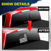 G-PLUS Rear Middle Window American Flag Decal Sticker Compatible with 2015-2021 F150/250/350 (Black),Window Glass Flag Vinyl Sticker Exterior Accessories