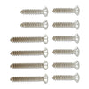 G-PLUS Headlight & Bumper Bezel Trim Screw Kit Chrome Silver Stainless Steel (Thread #8,Length 3/4" and 1 1/8",Torx Pan Head with a 9/32" Outside Diameter)