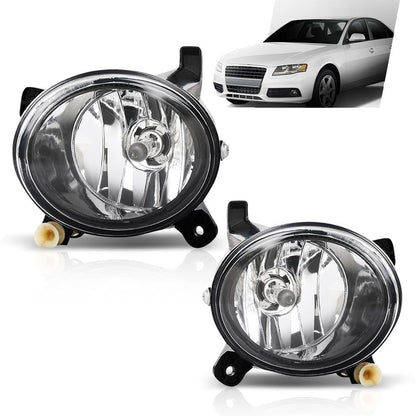 G-PLUS Pair Fog Lights Lamps Assembly, Compatible with Audi A4 S4 Q5 B8 2009-2012/ Audi Allroad 2012-2015, Left Driver & Right Passenger Side 2PCS