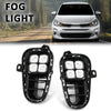 G-PLUS LED DRL Daytime Running Light Front Fog Lights Lamps with Wire Harness & Switch Compatible with Kia Rio EX/LX/S 2018-2020 922011W710, 922021W710