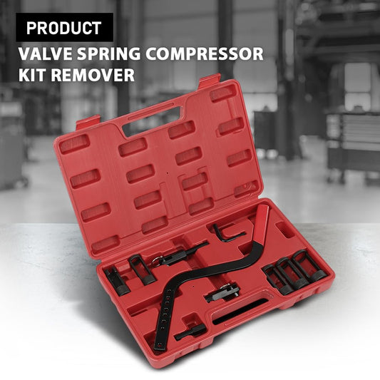 G-PLUS Valve Spring Compressor Kit Remover & Installer Disassembling Tool Compatible with BMW, VW, Audi, Toyota, Lx, Ford, Nissan, Hyundai, Renault, and Many Other Engine Applications Black