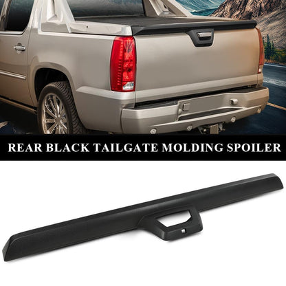 G-PLUS Tailgate Cap Cover Top Molding Trim Spoiler w/Camera Hole Compatible with Chevy Avalanche 2007-2013/Fit Cadillac Escalade EXT 2007-2013 19354904 19354903 15902098 25865156 GM1994113 Textured
