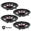 G-PLUS 10" Black Wheel Cover Hub Caps Compatible with EZGO Club Car and Yamaha Golf Cart Hubcaps Set of 4