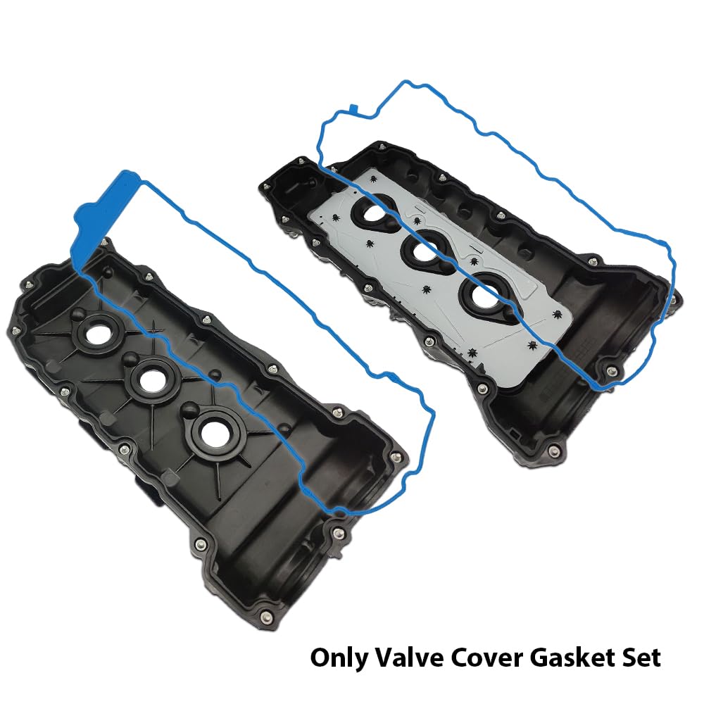 G-PLUS Valve Cover Gasket Set Blue VS50808R VS50502 Fit Cadillac CTS 2008-2015/Chevy Equinox 2010-2016/Buick Lacrosse 2010-2016/Cadillac SRX 2010-2016/GMC Terrain 2010-2016