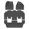 G-PLUS Floor Mats Fit for Chrysler Pacifica 2017 2018 2019 2020 2021 2022 2023 2024 2025 (No Hybrid Models),Fit 7 and 8 Passenger Model,TPE All Weather Car Floor Liners Cargo Liners Accessories Black