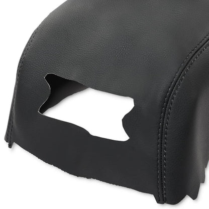 G-PLUS Real Leather Center Console Lid Armrest Cover Compatible with 2001-2006 Lx LS430 Black