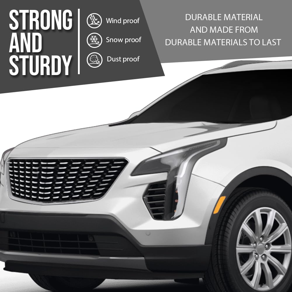 G-PLUS Bumper Cover Grilles Pair Compatible with Cadillac XT4 2019 2020 2021 2022 2023 2024 GM1038293, 191275994511 Glossy Black
