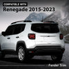 G-PLUS Rear Door Molding Fender Flare Trim Compatible with Jeep Renegade 2015-2023 Fender Flares Wheel Opening Panel 5XB67LXHAA, CH1790104 Driver Side