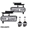 G-PLUS LED DRL Headlights & Fog Lights Compatible With 1999-2002/Chevy Silverado 1500/2500 2000-2006/Suburban Tahoe 1500 2500 Headlamps & Fog Lamps 6pcs Chrome Housing Amber Reflector,faros delanteros